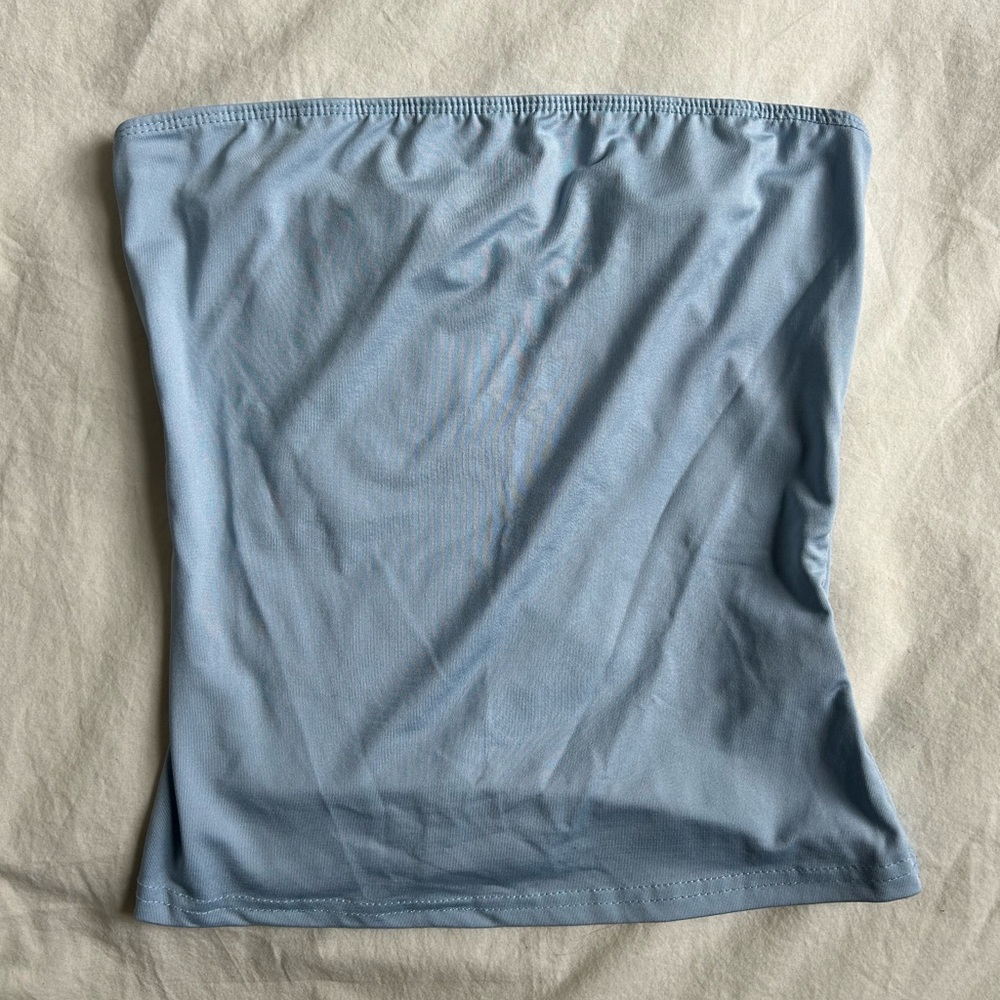 Light Blue Tube Top
